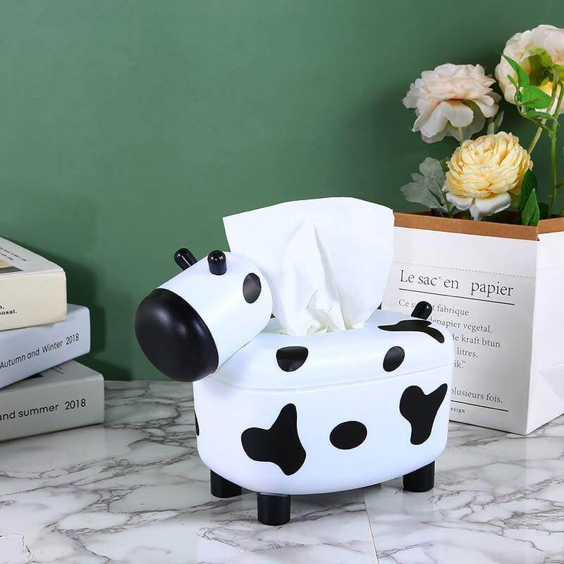 Cute Mini Cow Tissue Storage Toothpick Box - Image 7