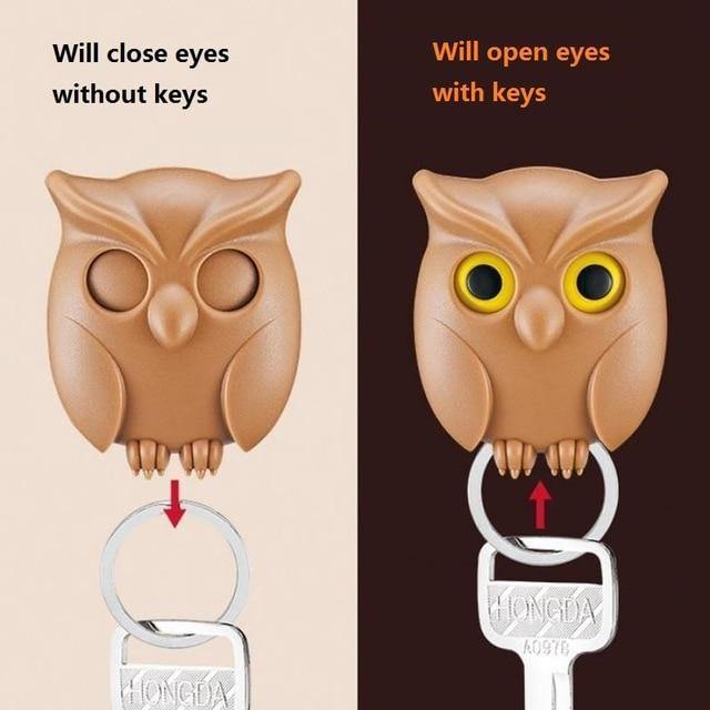 Cute Night Owl Magnetic Wall Key Holder - Image 5