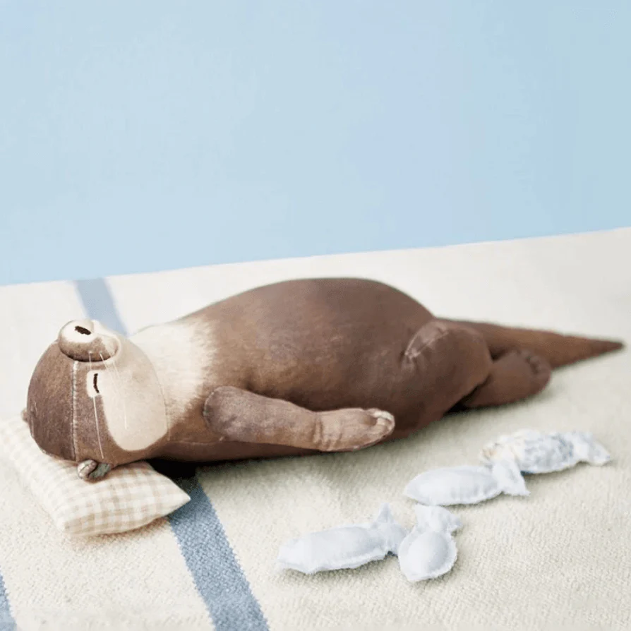 Cute Otter Stuffed Pencil Case Wrist Plush Pillow - Image 5