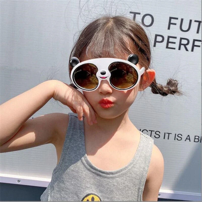Cute Panda Soft Bracket Kids Sunglasses - Image 7
