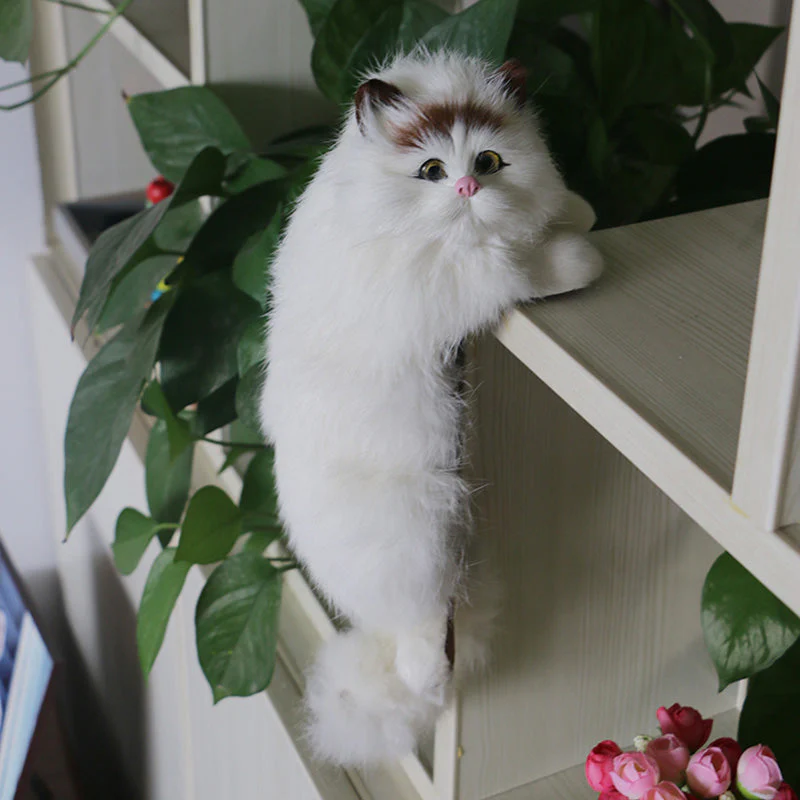 Cute Plush Cat Home Desk Figurine Decor - Image 2