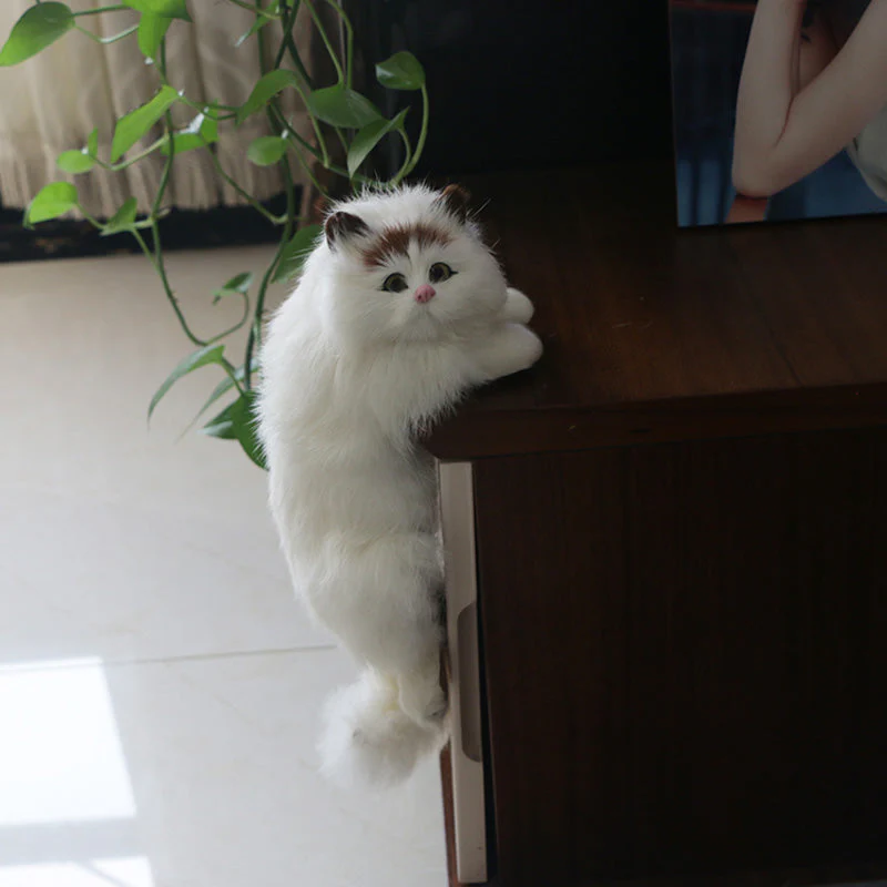 Cute Plush Cat Home Desk Figurine Decor - Image 3