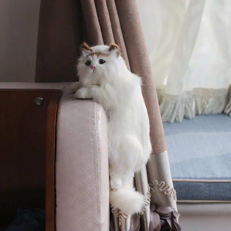 Cute Plush Cat Home Desk Figurine Decor - Image 4