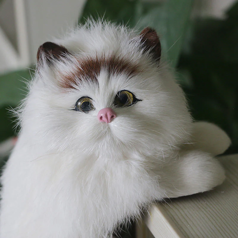 Cute Plush Cat Home Desk Figurine Decor - Image 7