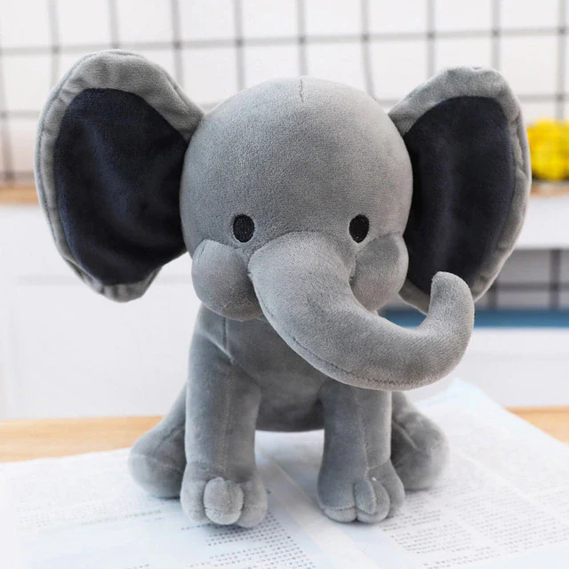Cute Plush Grey Elephant Pillow Dolls for Baby - Image 7