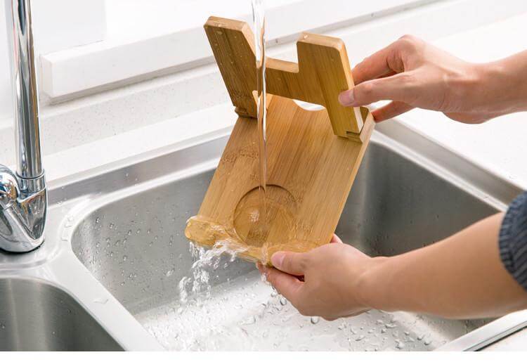 Cutting Board Foldable wooden pot lids holder - Image 5