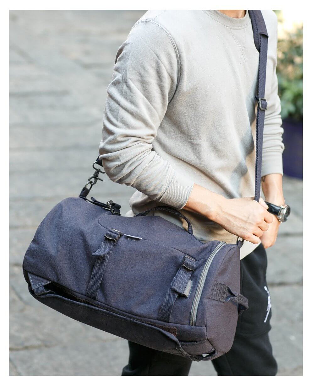 Cylinder package Multifunctional Male Fashion Backpack - Image 10
