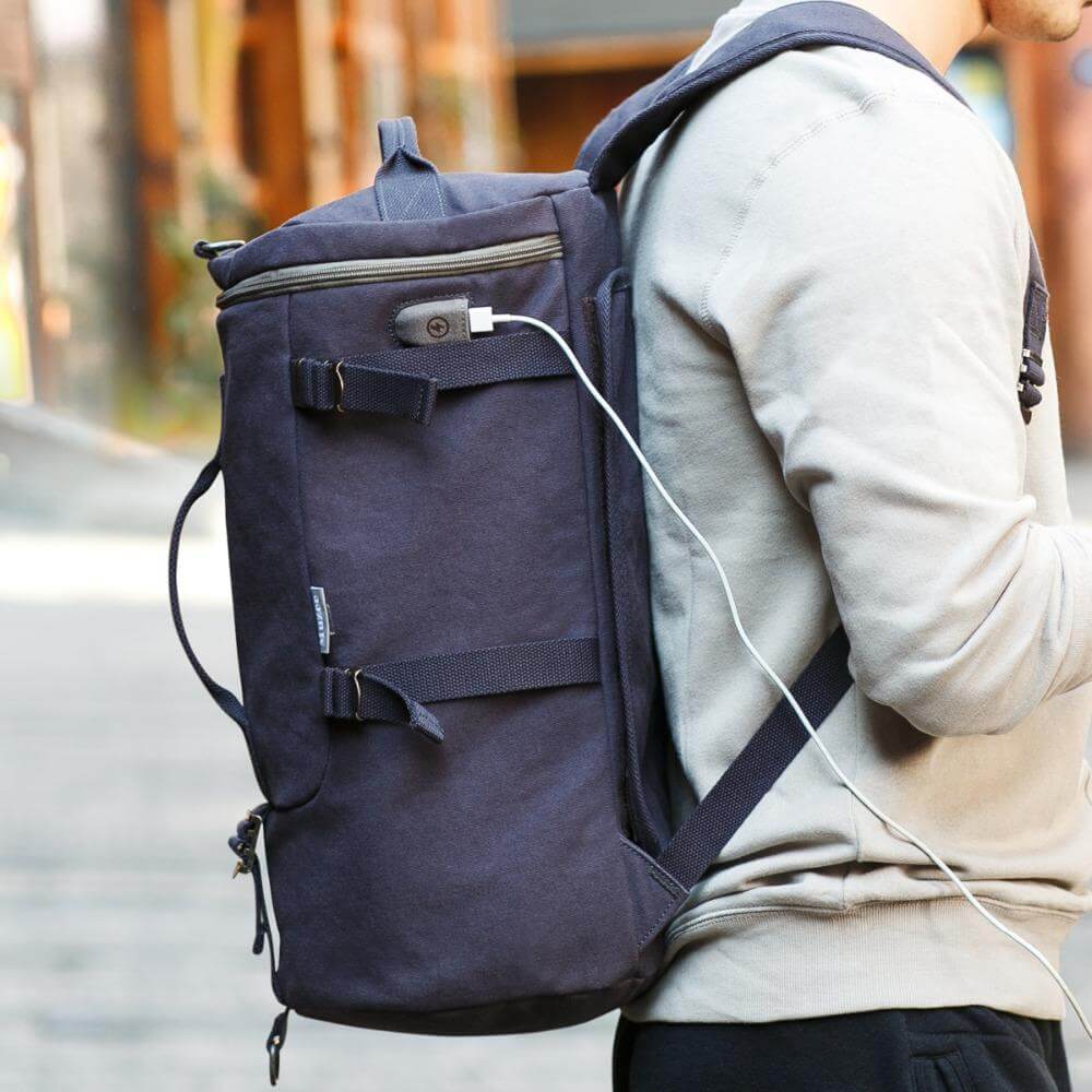 Cylinder package Multifunctional Male Fashion Backpack - Image 2
