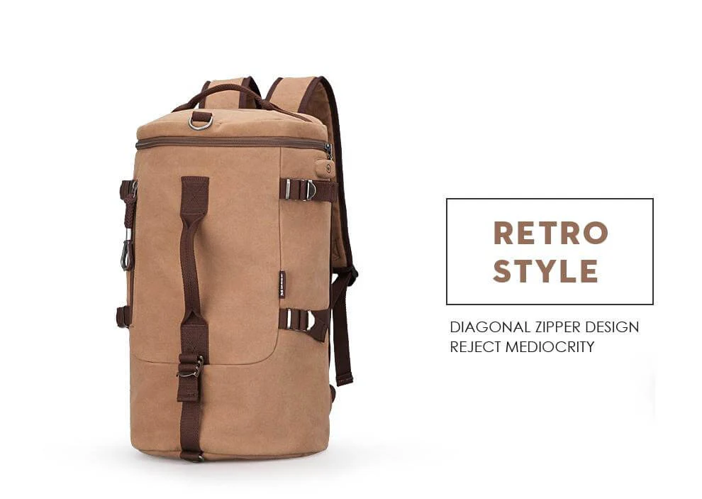 Cylinder package Multifunctional Male Fashion Backpack - Image 5