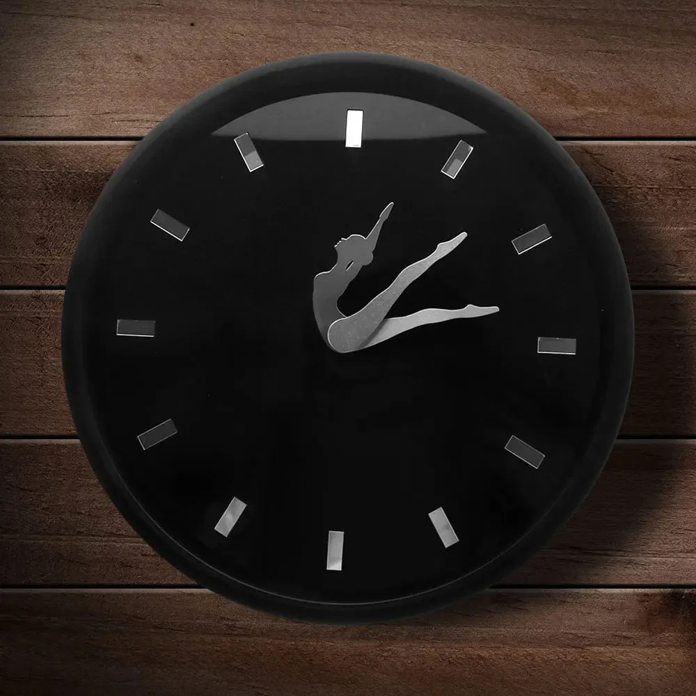 Dancing Ballerina Artsy Modern Wall Clock - Image 2