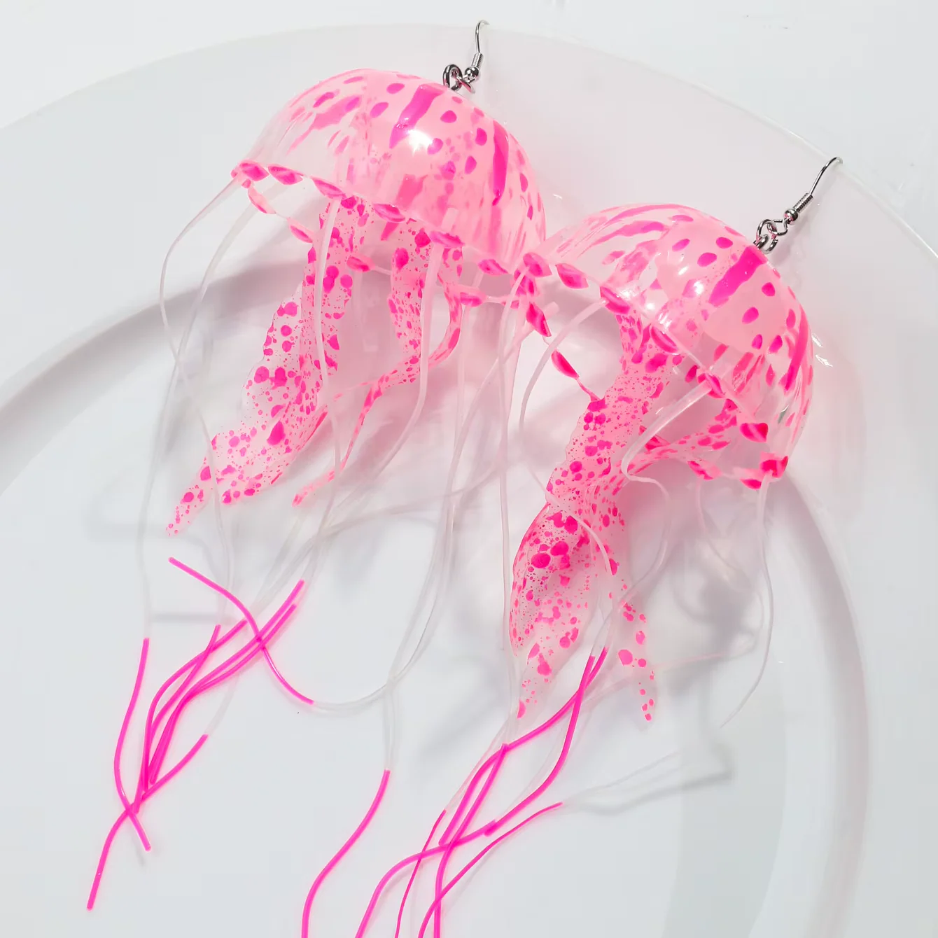 Dancing Jellyfish Long Tassel Earrings - Image 15