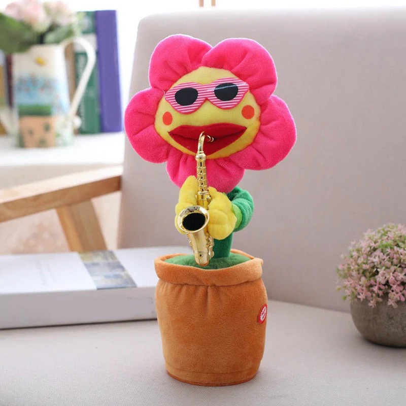 Dancing Plush Saxophone Flower Plant Toy - Image 5
