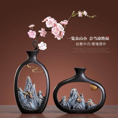 Decorative Chinese Zen Feng Shui Small Vase - Image 4