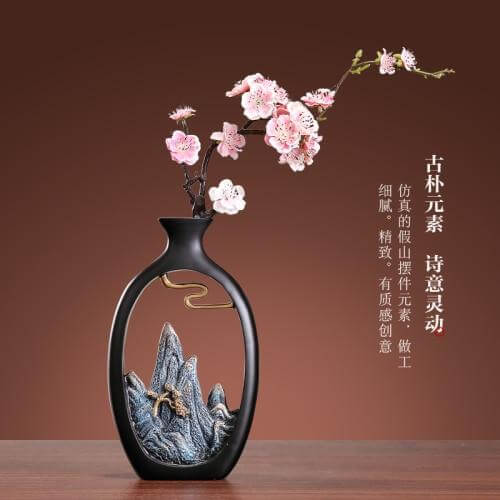 Decorative Chinese Zen Feng Shui Small Vase - Image 5