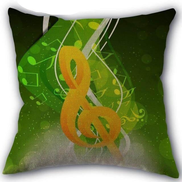 Decorative Comfy Musical Notes Pillow Case - Image 2