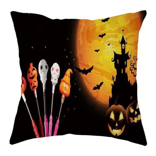 Decorative Scary Pumpkin Halloween Pillow Cases - Image 2