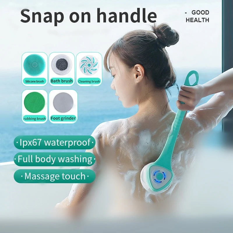 Deep Clean Long Handle Electric Shower Brush - Image 3
