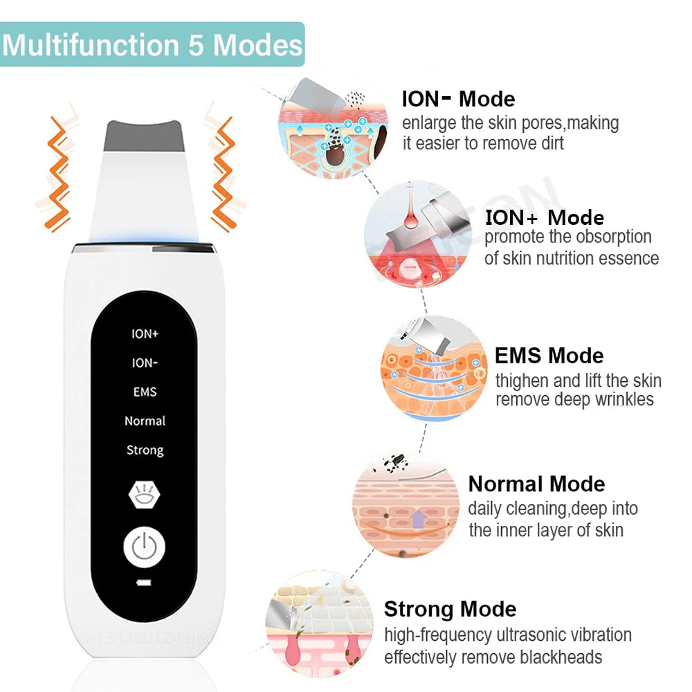 Deep Face Cleaning Ultrasonic Facial Cleanser - Image 5