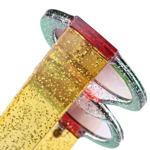 Designer Red Green Black Circle Sun Glasses - Image 2