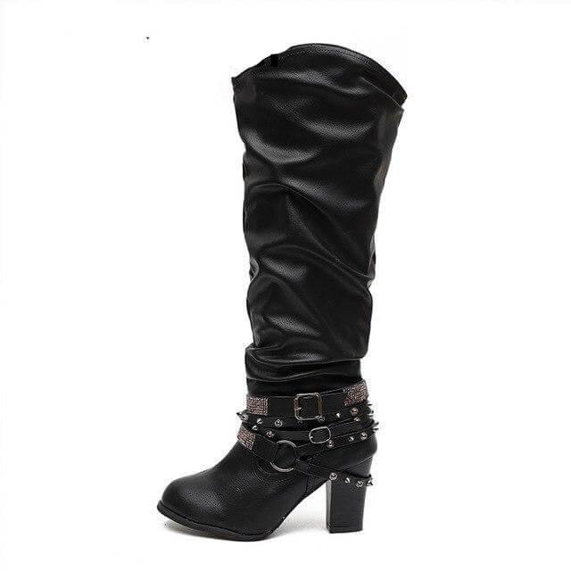 Designer Stylish Mid-calf Non-slip Female Boots - Image 6