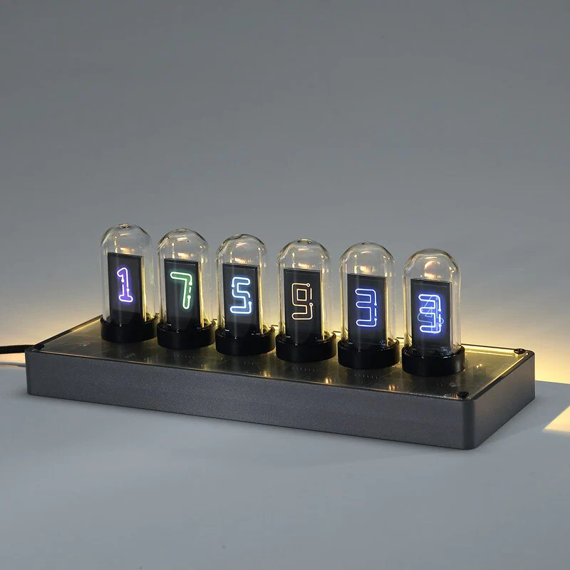 Digital Creative Vintage Glass Tube Clock - Image 3