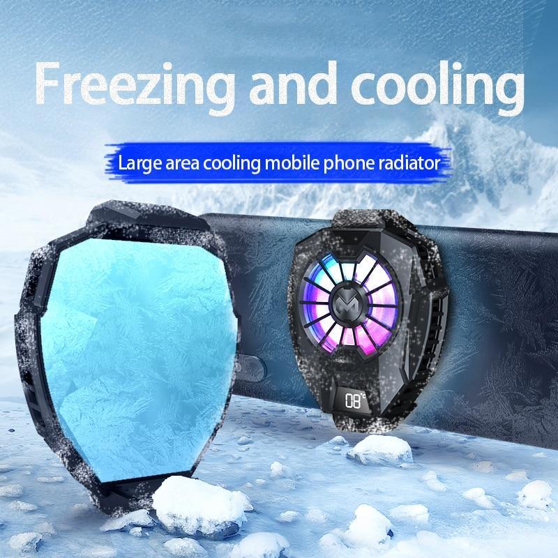 Digital Display Mobile Phone Fan Cooler - Image 2
