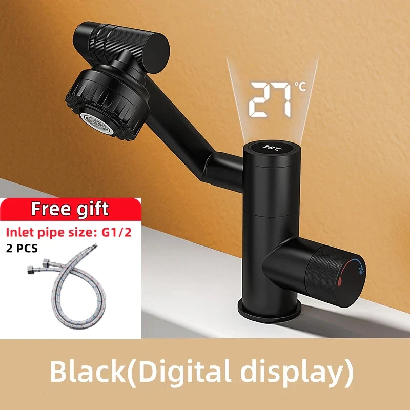 Digital Display Rotatable Japanese Style Bathroom Faucet - Image 11