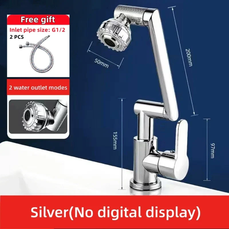 Digital Display Rotatable Japanese Style Bathroom Faucet - Image 7