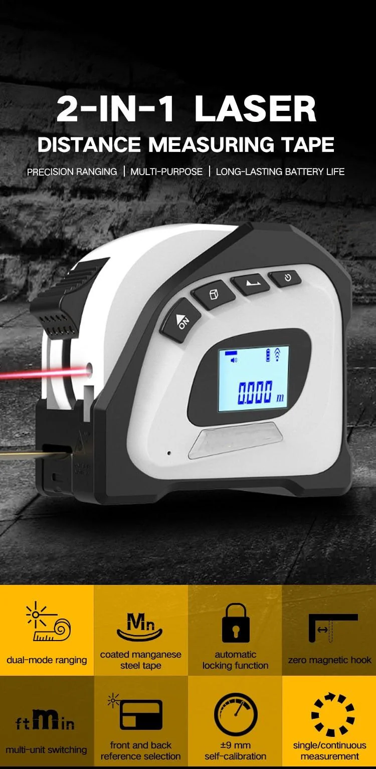 Digital Laser Rangefinder Measure Tape - Image 3