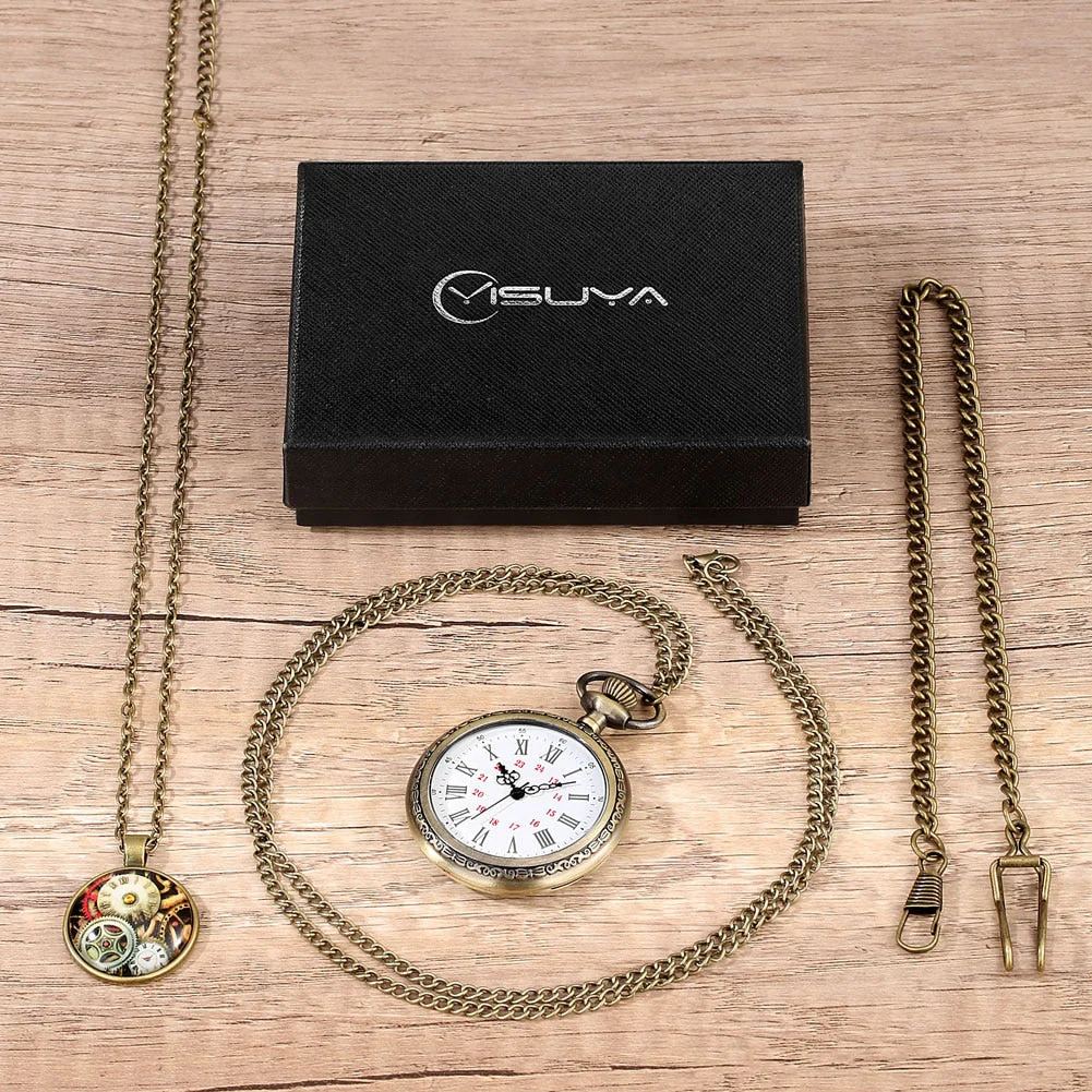 Digital Stainless Steel Pocket Watch Gift Set - Image 22