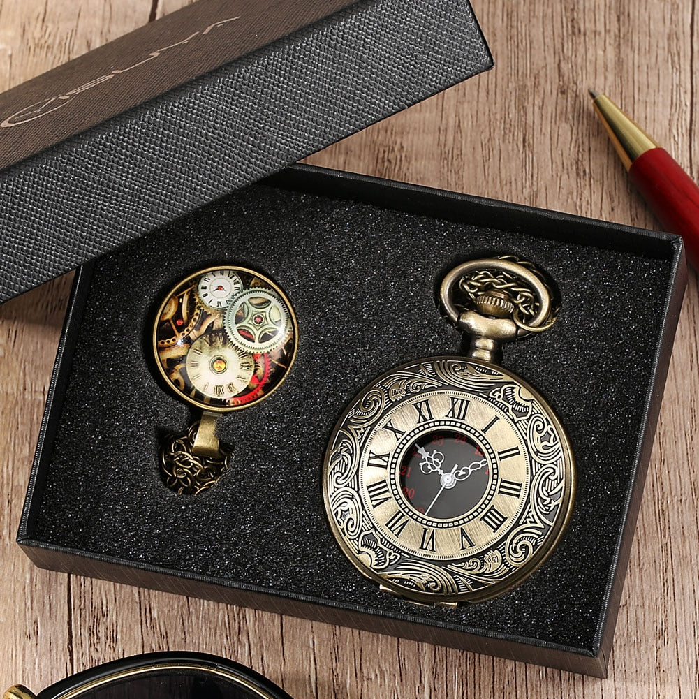 Digital Stainless Steel Pocket Watch Gift Set - Image 29