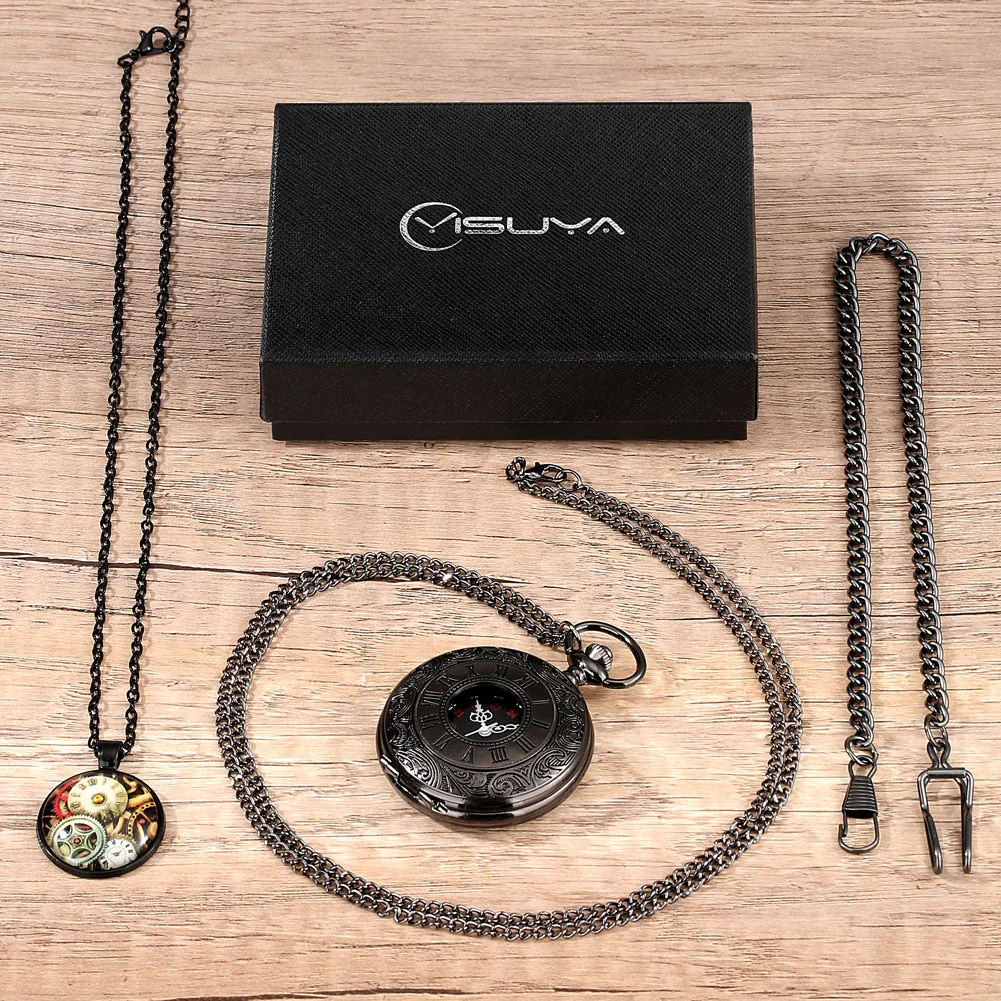 Digital Stainless Steel Pocket Watch Gift Set - Image 37