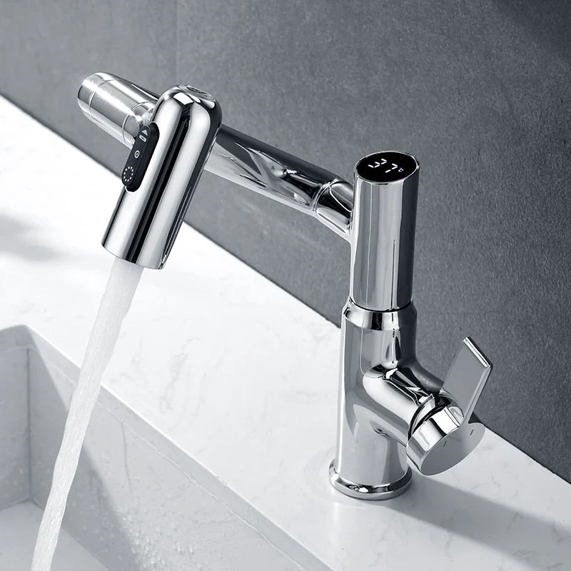 Digital Temperature Full Rotation Ultra Spin Basin Faucet - Image 3