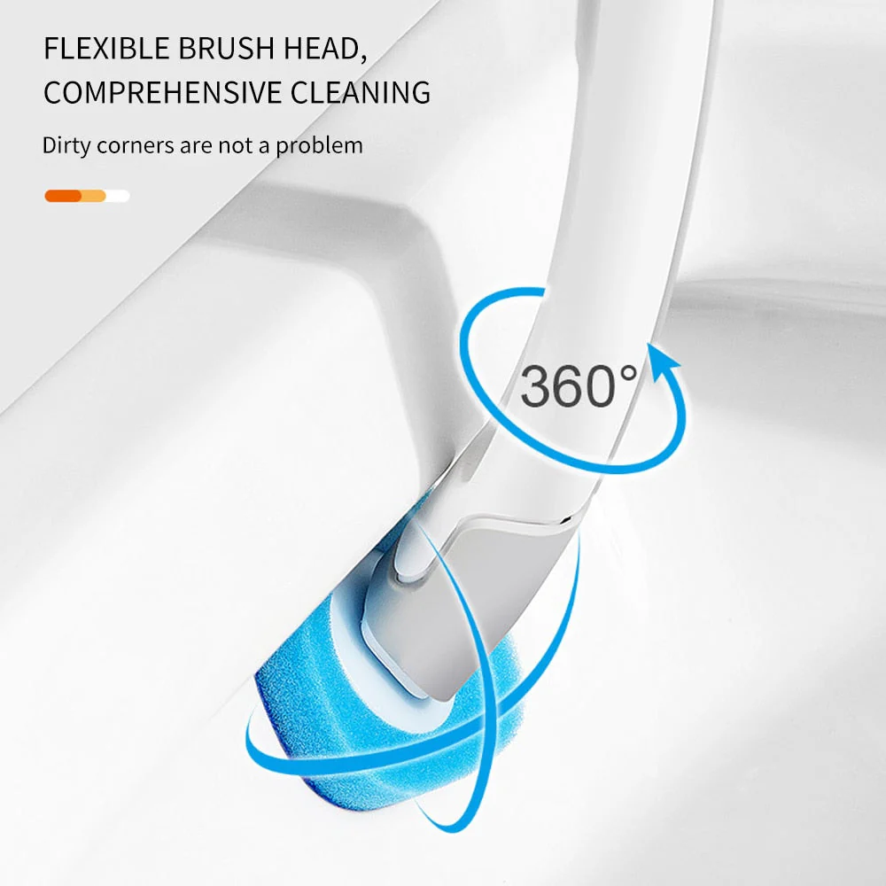 Disposable Long Handle Cleaning Pro Toilet Brush - Image 3