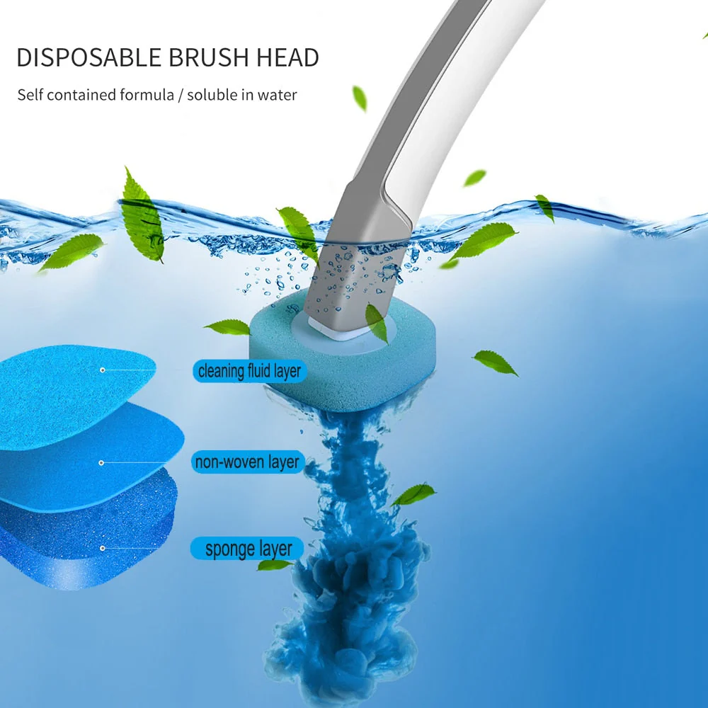 Disposable Long Handle Cleaning Pro Toilet Brush - Image 6