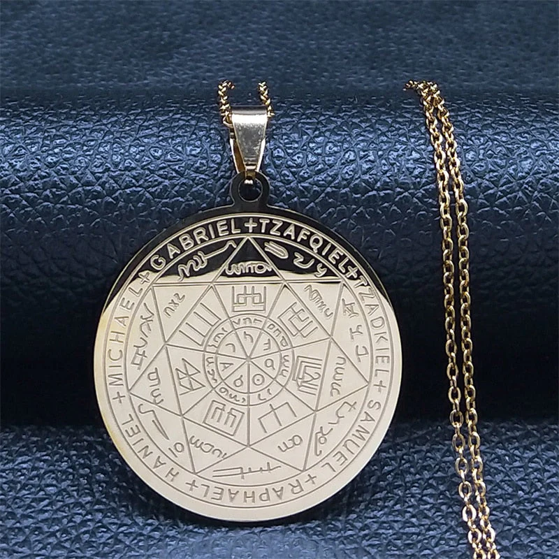 Divine Guardian Seven Archangels Stainless Steel Pendant Necklace - Image 5