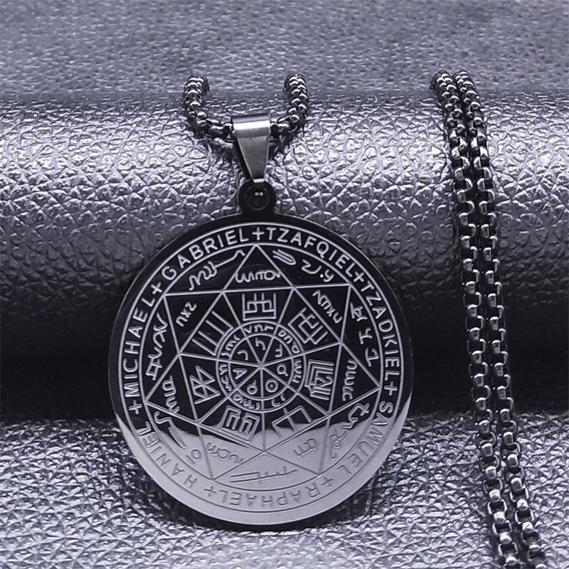 Divine Guardian Seven Archangels Stainless Steel Pendant Necklace - Image 6