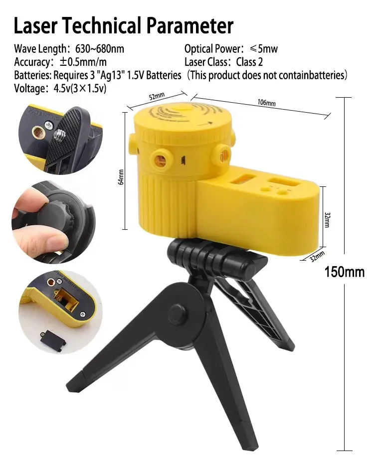 DIY Laser Level Ruler Measuring Laser Tool - Image 7