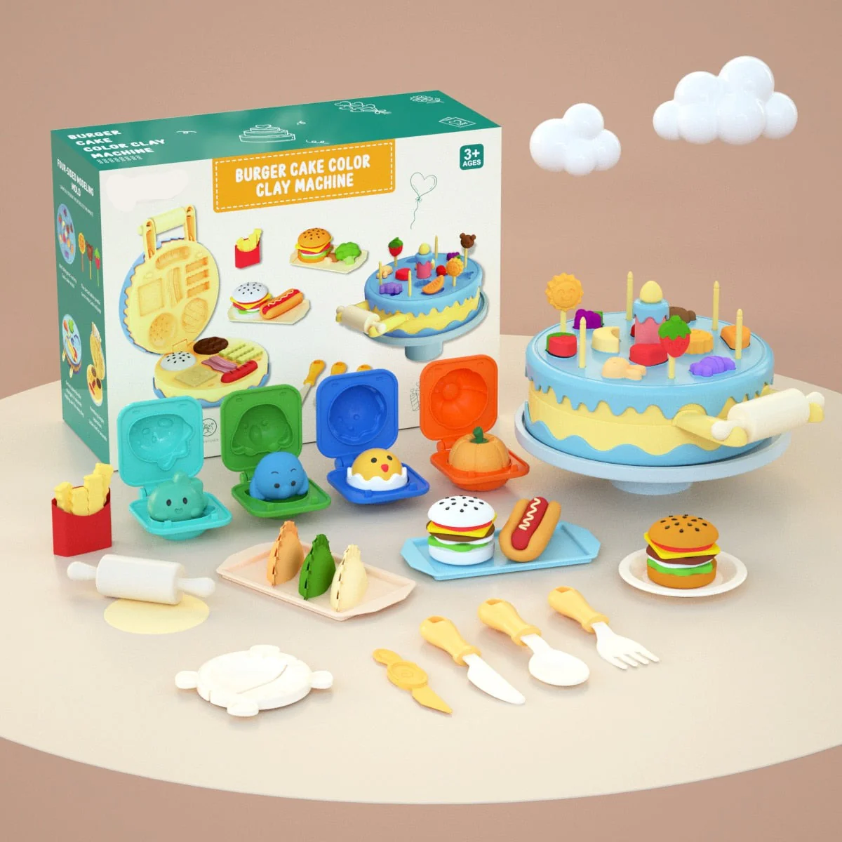 DIY Mold Modeling Kids Kitchen Toy Set - Image 6