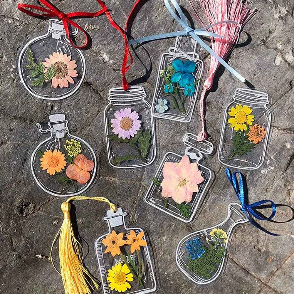 DIY Transparent Natural Floral Bookmarks - Image 2