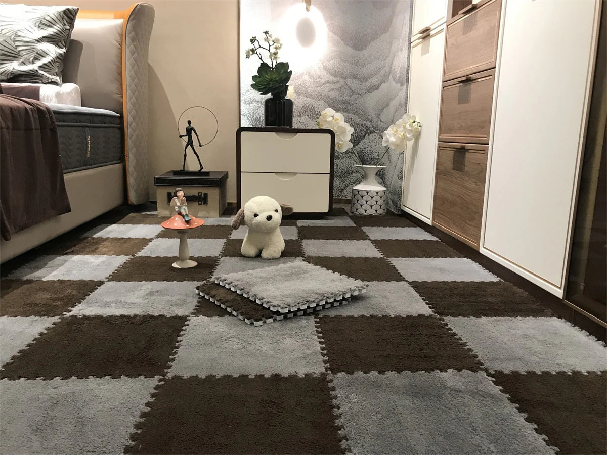 DIY Winter Plush Puzzle Mat - Image 13