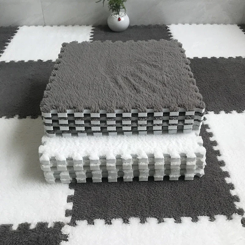 DIY Winter Plush Puzzle Mat - Image 5