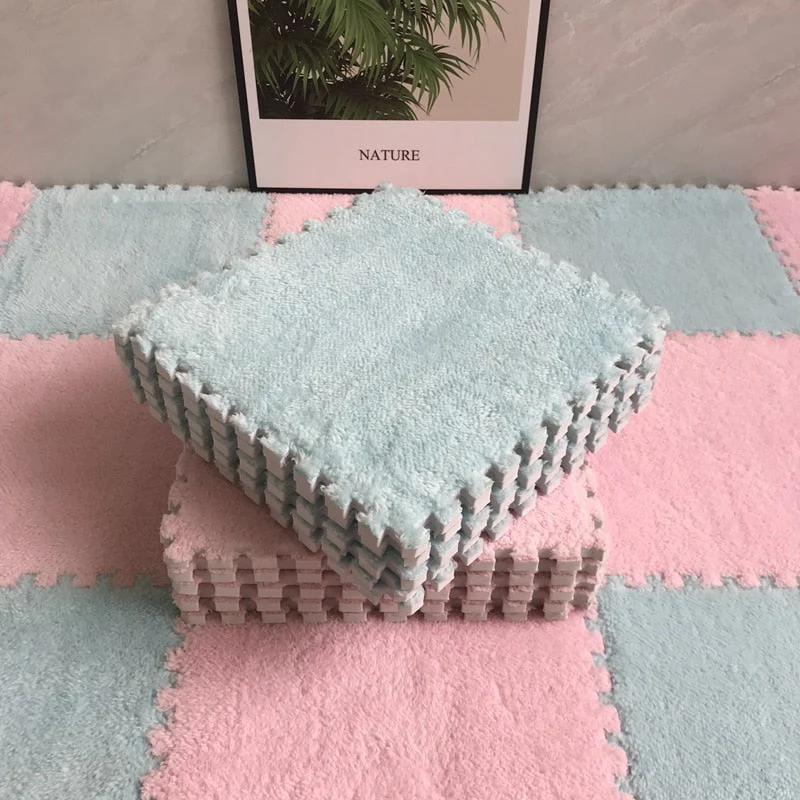 DIY Winter Plush Puzzle Mat - Image 8