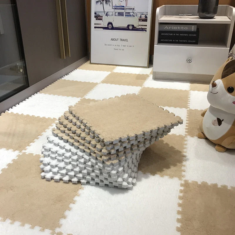 DIY Winter Plush Puzzle Mat - Image 9