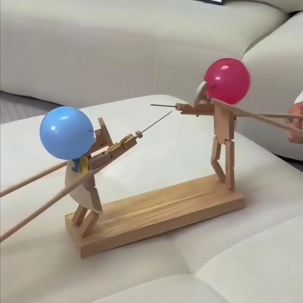DIY Wooden Bots Battle Game Toy - Image 6