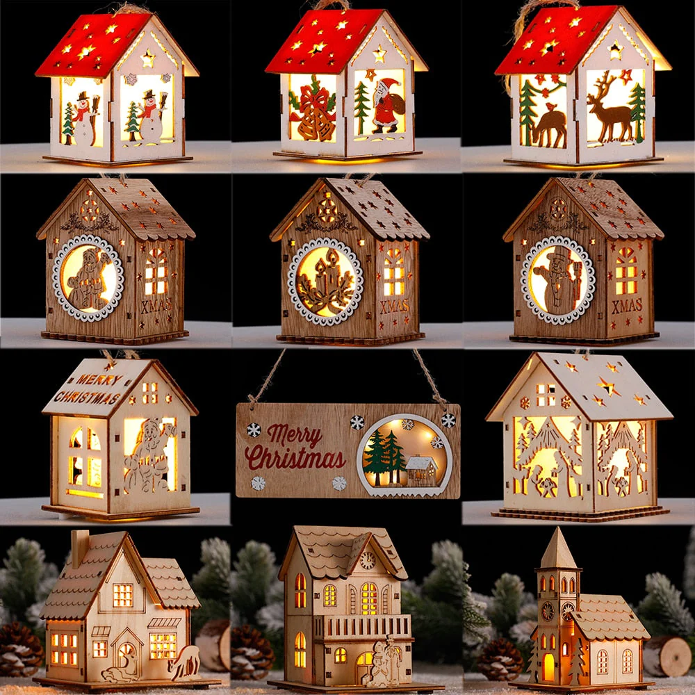 DIY Wooden Hanging House Decor Glowing Lamp - Image 8