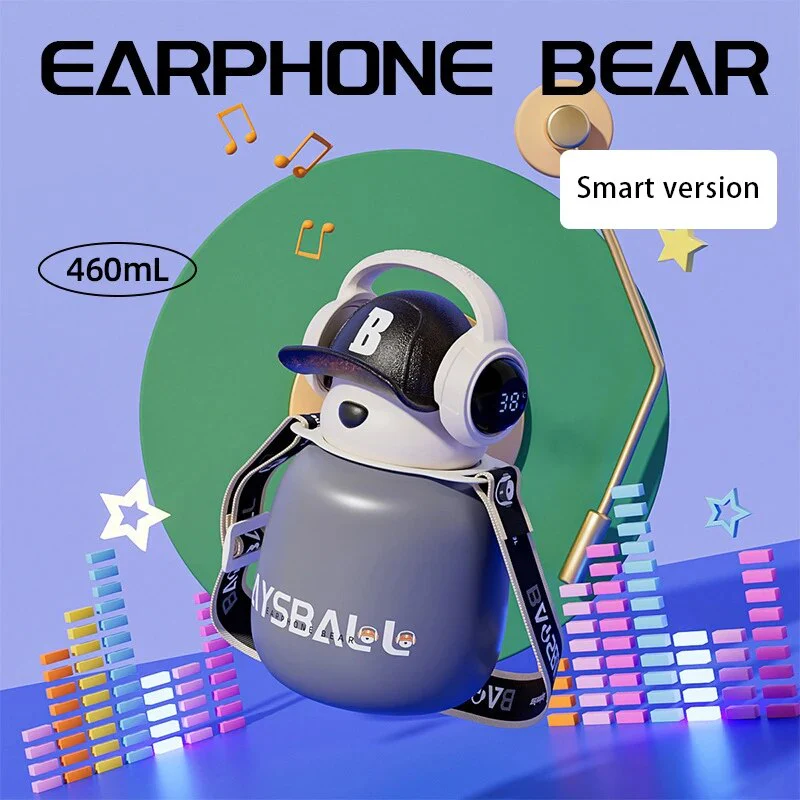DJ Bear Stainless Steel Thermos - Image 10