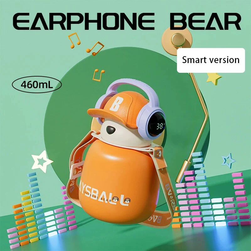 DJ Bear Stainless Steel Thermos - Image 6