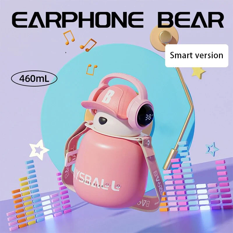 DJ Bear Stainless Steel Thermos - Image 9