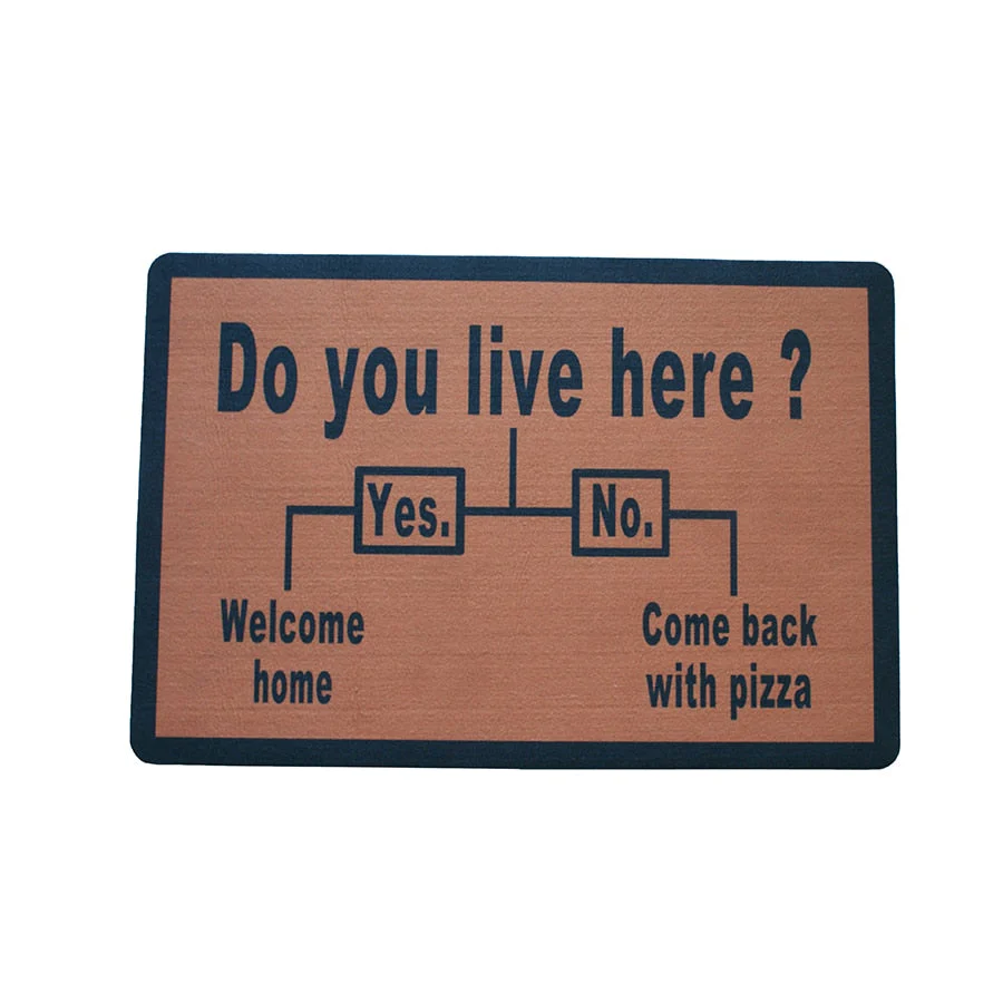 Do You Live Here Funny Anti-slip Doormat - Image 6